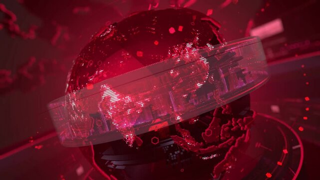 News background seamless loop, breaking news studio background, Breaking News Template intro for TV broadcast