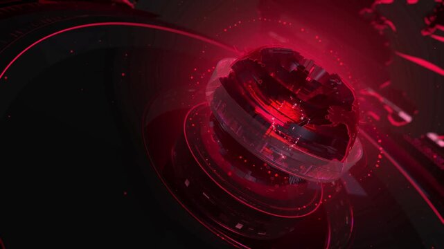 News background seamless loop, breaking news studio background, Breaking News Template intro for TV broadcast