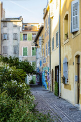 Obraz premium Ruelle dans le quartier du panier à Marseille