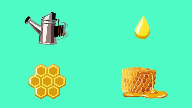 2D Animated World Bee Day Elements. Perfect for educational videos, environmental campaigns, and nature-themed motion graphics.