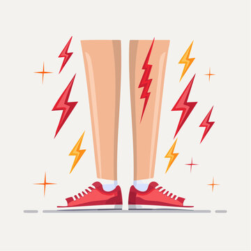Leg Pain and Discomfort Illustration