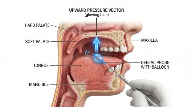 3D Sagittal Diagram of Tongue Pressure Measurement for Oral Frailty Screening
