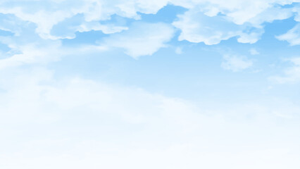 Obraz premium Beautiful cloud in blue sky. blue sky and White cloud nature background.