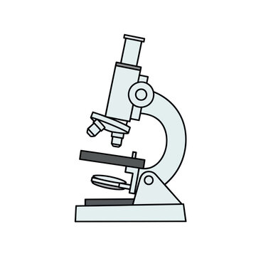 Laboratory microscope instrument for biology.