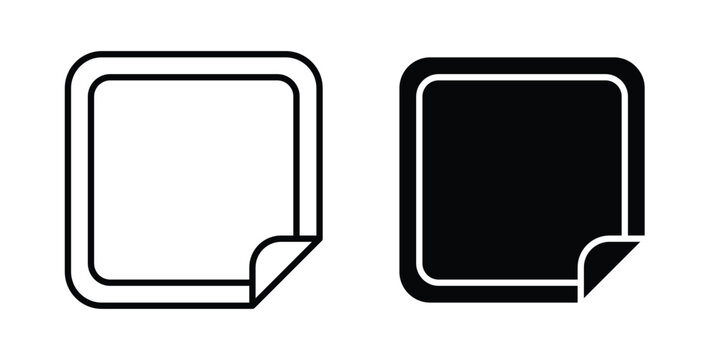 Nicotine patch icon. Linear icon collection. flat black icons