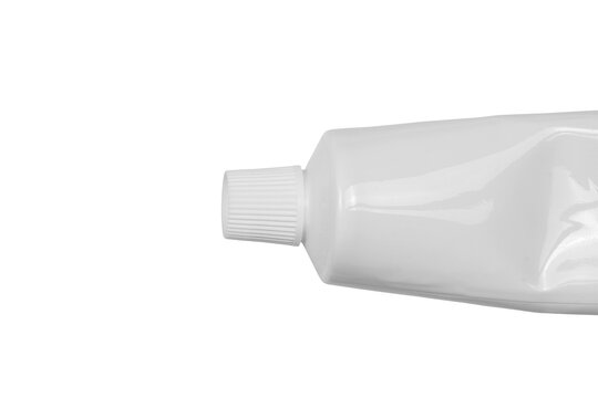 Toothpaste Isolated on White Background &ndash; Oral Hygiene Dental Care Closeup