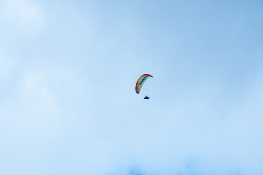 paraglider in the sky