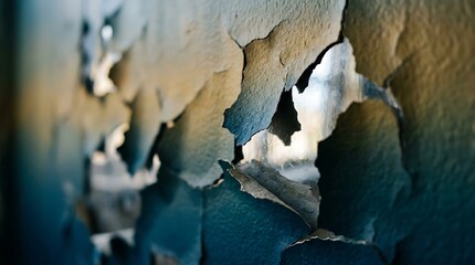 Fototapeta premium Closeup of Torn Paper Edges with Abstract Texture.