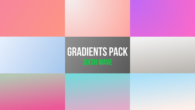 10 Gradient Backgrounds with color control	