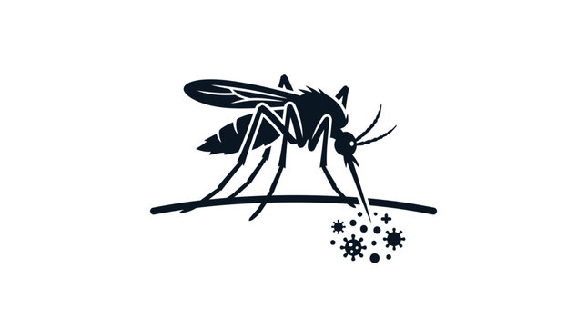 Mosquito spreading disease germs virus.