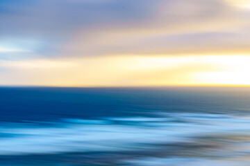 Fototapeta premium Minimalist coastal background blur