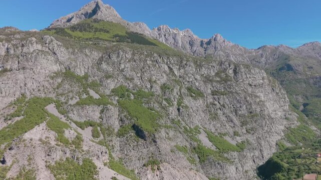 Incredible mountains in the village of Selc&euml; in the North of Albania