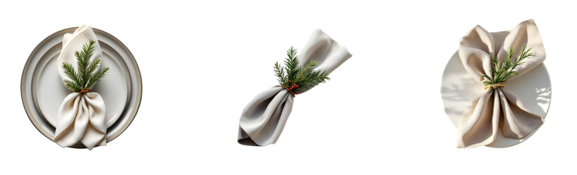 Holiday pine fragrance diffuser bottle, isolated transparent background