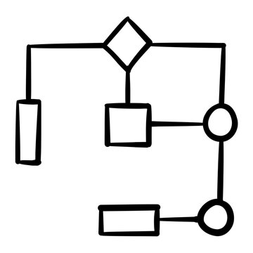 Workflow icon symbolizing operational systems and business processes.