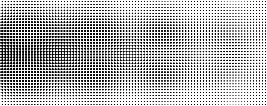 Halftone dotted abstract background. Grain gradient texture background with dots. Noise Stipple pointillism pattern. Sand, grain, grunge stipple effect. Abstract texture, vector illustration. modern