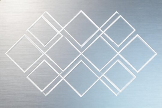 Geometric pattern of overlapping squares