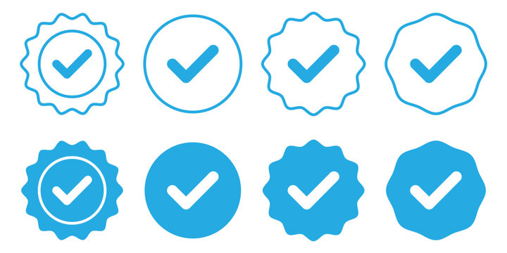 Checkmark icon set. Containing check, accept, agree, selected, confirm, approve, correct, complete, checklist, and verified icons. Solid icon collection