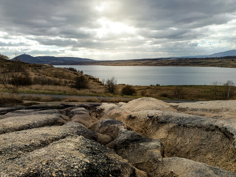 Jezero Most / Moster See Tagebaulandschaft