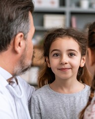 Fototapeta premium Pediatric Consultation with Child Patient
