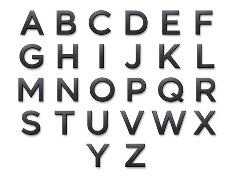 Alphabetical Typography A Comprehensive Collection of Capital Letters from A to Z with a Clean and Modern Design