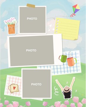 photo frame template for holiday summer