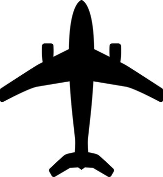 Aircraft models top view vector icons set. Silhouettes of American and Russian military and civilian aircraft models. Plane illustration sign collection. Airplane symbol. Air plane, plane, travel.