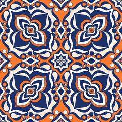 Fototapeta premium Sophisticated circular blossoms radiating timeless beauty through intricate ornamental geometric repetition gracefully throughout.