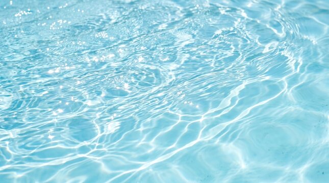 Clean and transparent water surface texture with gentle ripples and caustics