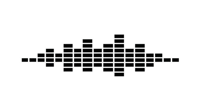 Sound Wave Equalizer Vector Illustration