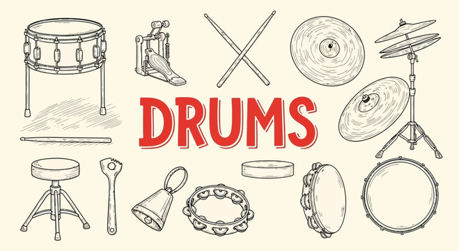 Drums and Percussion Musical Instruments.