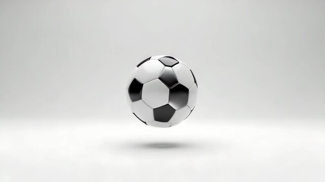 Classic soccer ball isolated on white background