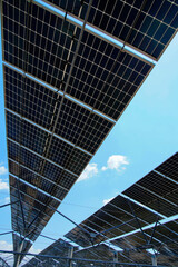 Obraz premium Solar photovoltaic panels and solar photovoltaic power generation systems