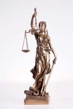 Statue of justice, close-up