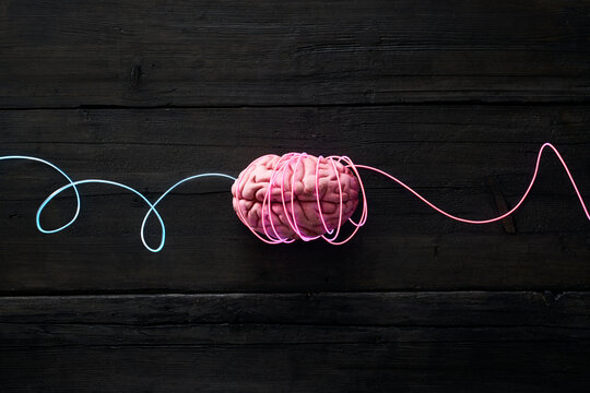 Wired brain, symbol for deep learning