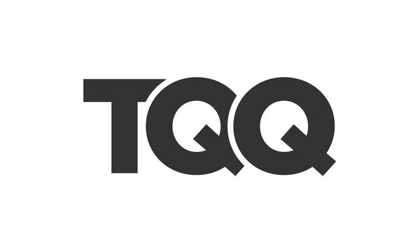 TQQ logo design template with strong and modern bold text. Initial based vector logotype featuring simple and minimal typography. Trendy company identity.