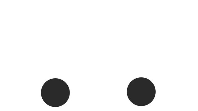Two spheres or circles converge, merging into one. This geometric figure grows, shrinks, and then divides back into two spheres.