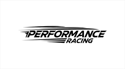 Performance Racing Logo Design Speed Motion Graphic. © Firza