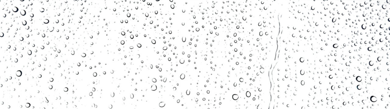 Water drops window glass clear reflection rainy texture overlay PNG transparent background