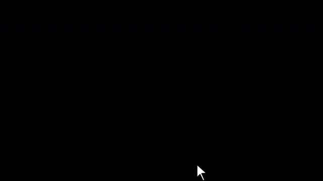Play and pause button icon animation with mouse cursor clicking with alpha channel. Ideal for overlays, UI videos, streaming and editing, 4K video