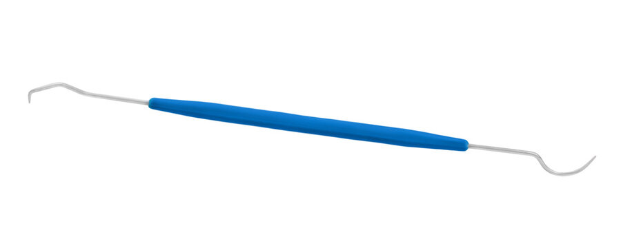 Blue Dental Scaler isolated on white background