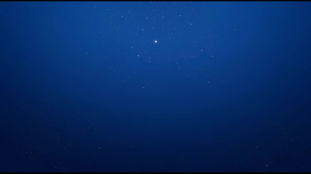 The video depicts a sequence of frames capturing the night sky, gradually zooming in on a bright celestial object
