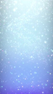 キラキラの粒子が降り注ぐ背景ループ動画 （縦型9:16） / Sparkling Particles Falling Loop Background Animation