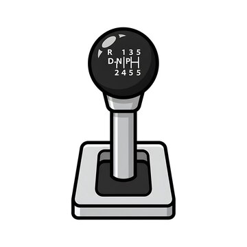 Manual transmission gear shift.