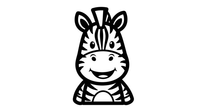 Cute cartoon raccoon character smiling happily.
