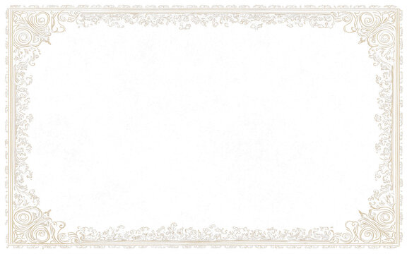 Luxurious dark golden vintage photo frame isolated on transparent PNG background. Elegant shiny decorative invitation border with glowing premium design.

