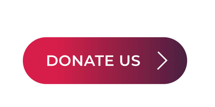 Donate Us CTA Button UI Design Pink Purple Gradient Pill Interface with Chevron Icon