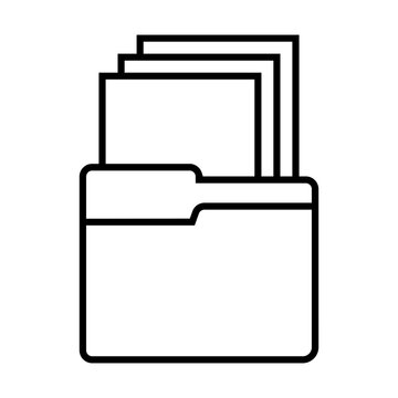 Folder with documents icon vector. Folder with files Illustration sign. Folder symbol or logo.
