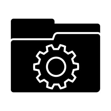 Technical folder icon vector. Logs folder Illustration sign. Folder symbol. Logs logo.
