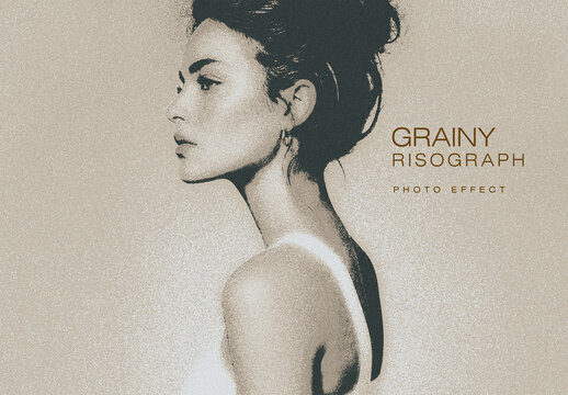 Grainy Risograph Photo Effect