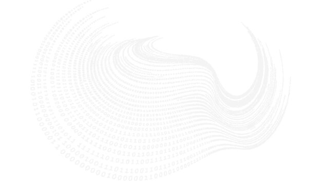 Abstract Binary Code Wave